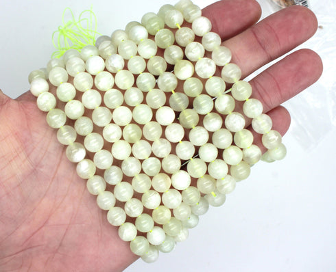 New Jade Gemstone Beads, 8mm, Round